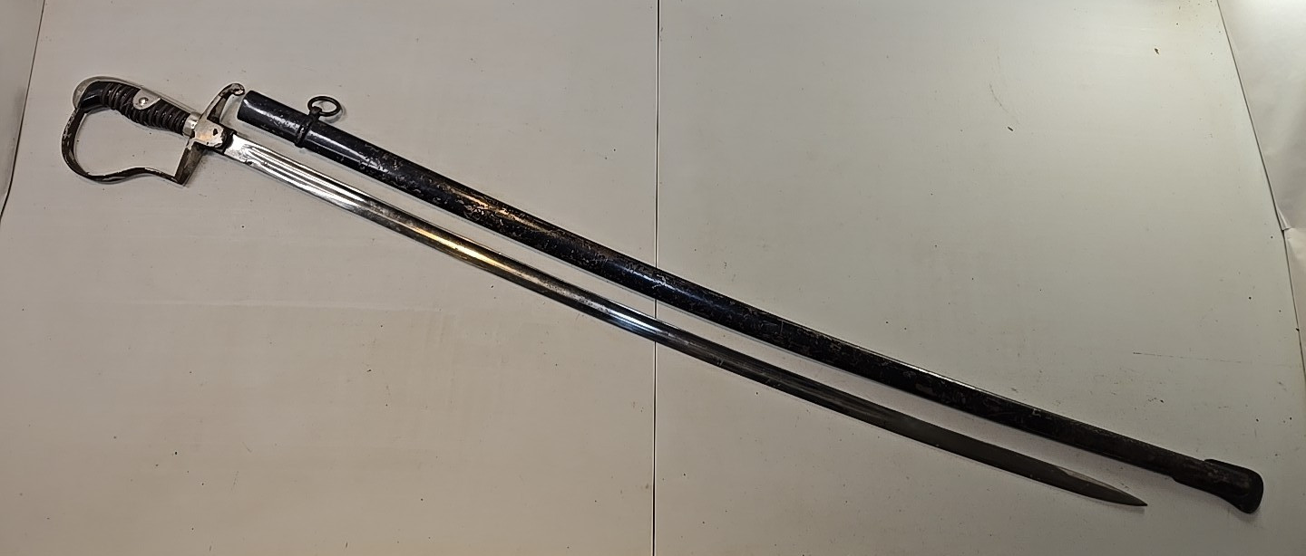 WWI German Prussian Infantry Officers Sword with Scabbard