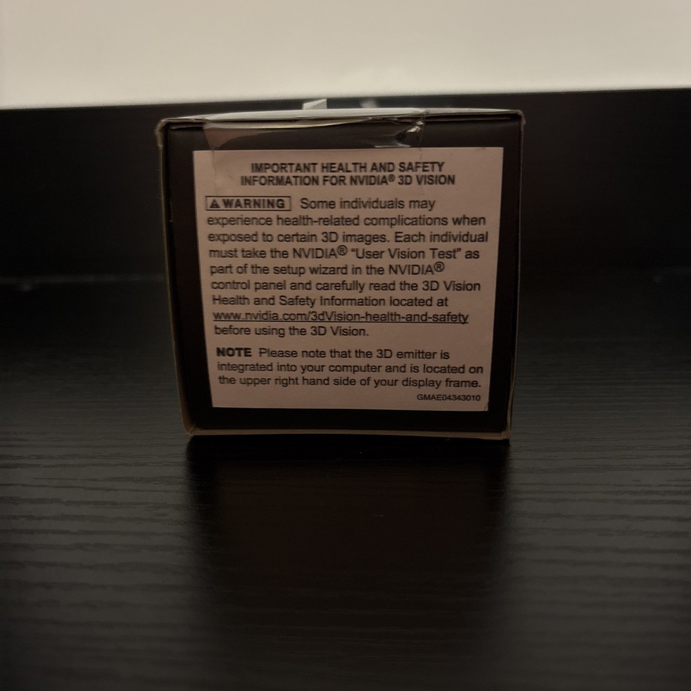 NVIDIA 3D Vision 2 Wireless Glasses -New Unopened Box Immersive 3D PC Experience