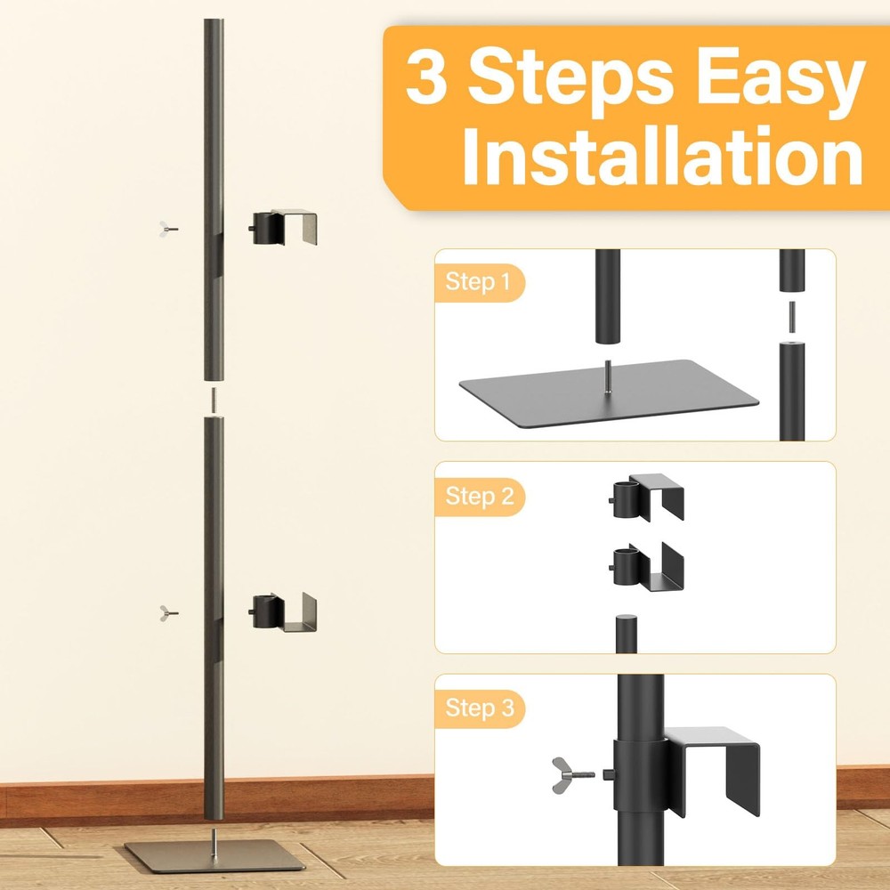 1PCS Tabletop Picture Frame Stand,Heavy Metal Base Adjustable Size Table Ease...