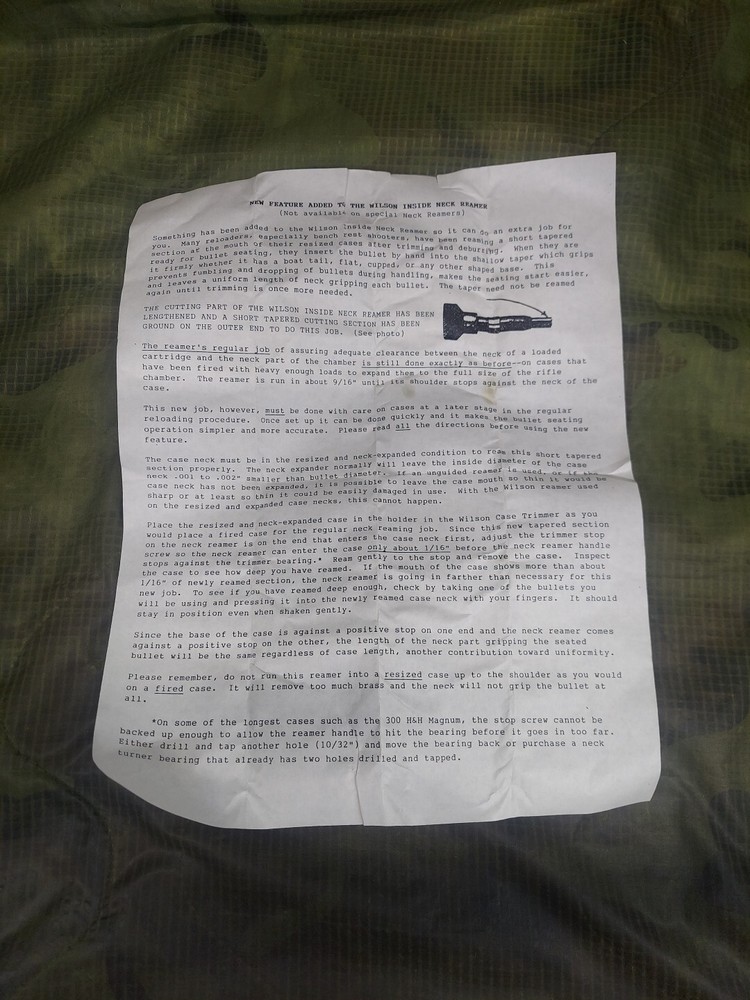 L.E. Wilson Inside Neck Reamer 8mm