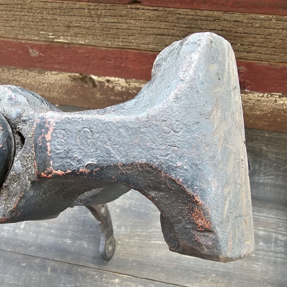Antique Blacksmith Post Leg Vise
