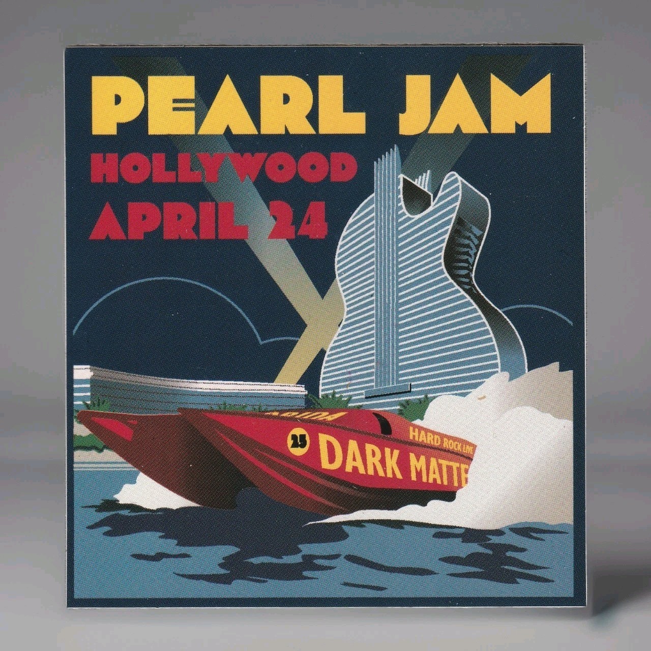 Pearl Jam Sticker Hard Rock Hollywood Florida April 24 2025 Seminole Native