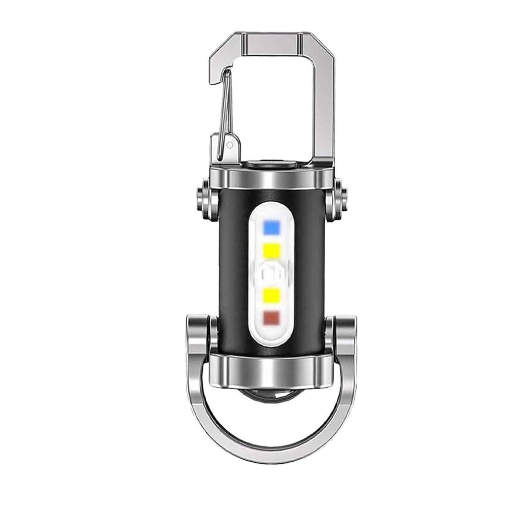 1-4PCS Super Bright LED Flashlight Rechargeable Pocket Mini Keychain Flashlights