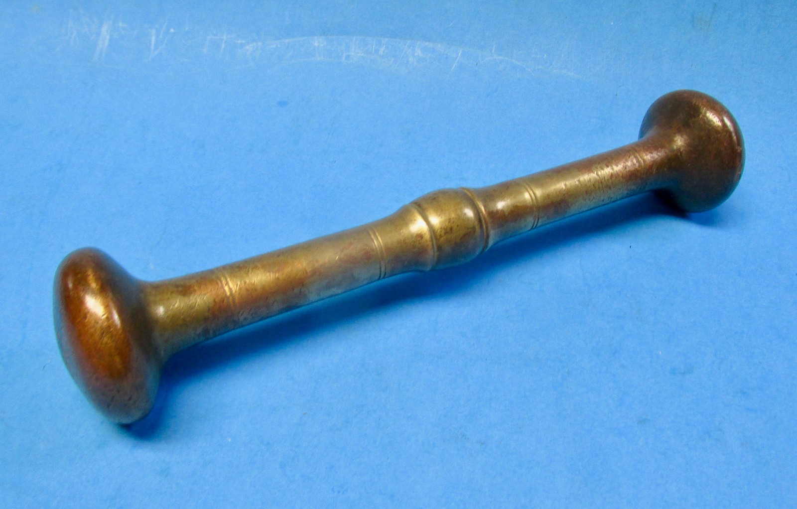 Antique Brass / Bronze Mortar Pestle Pharmacy Apothecary Heavy Solid 1 lb 15 oz