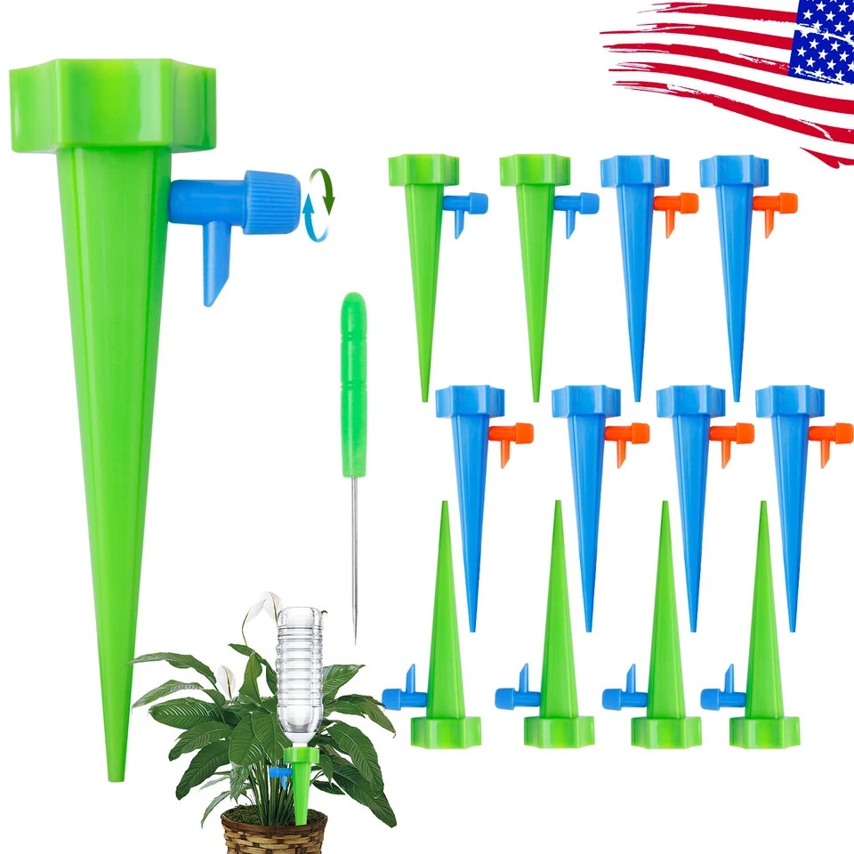 (36) Automatic Drive Irrigation System Self Watering Spike Auto Plant Watering