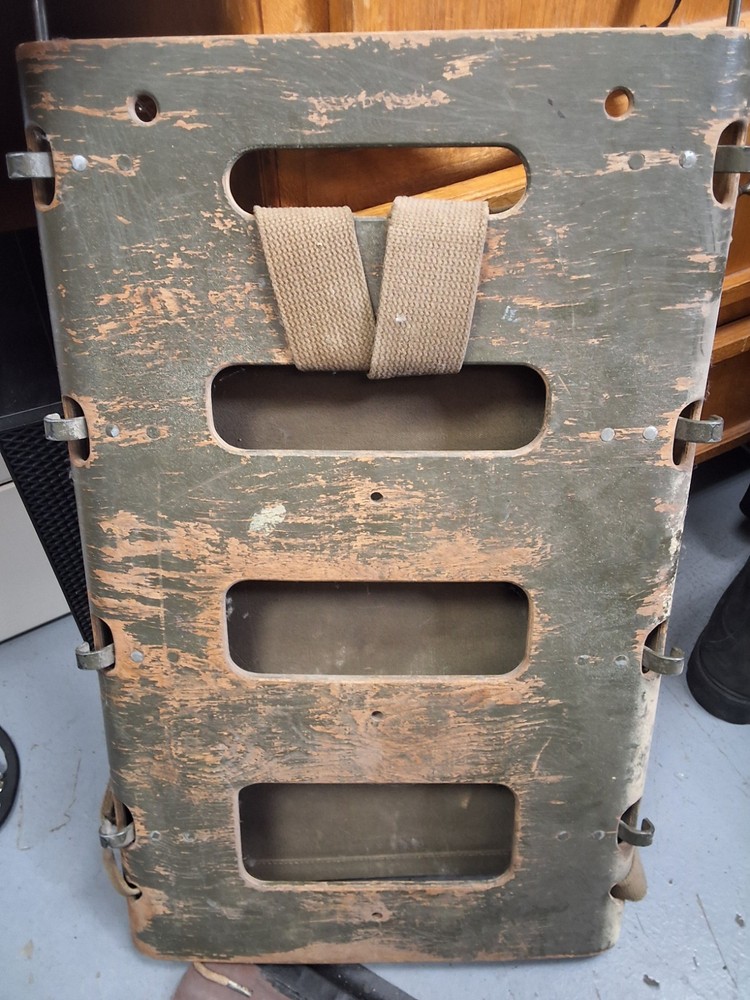 ORIGINAL WWII US ARMY M1944 EQUIPMENT AMMO CARRY PACK BOARD BACKPACK-DATED 1944