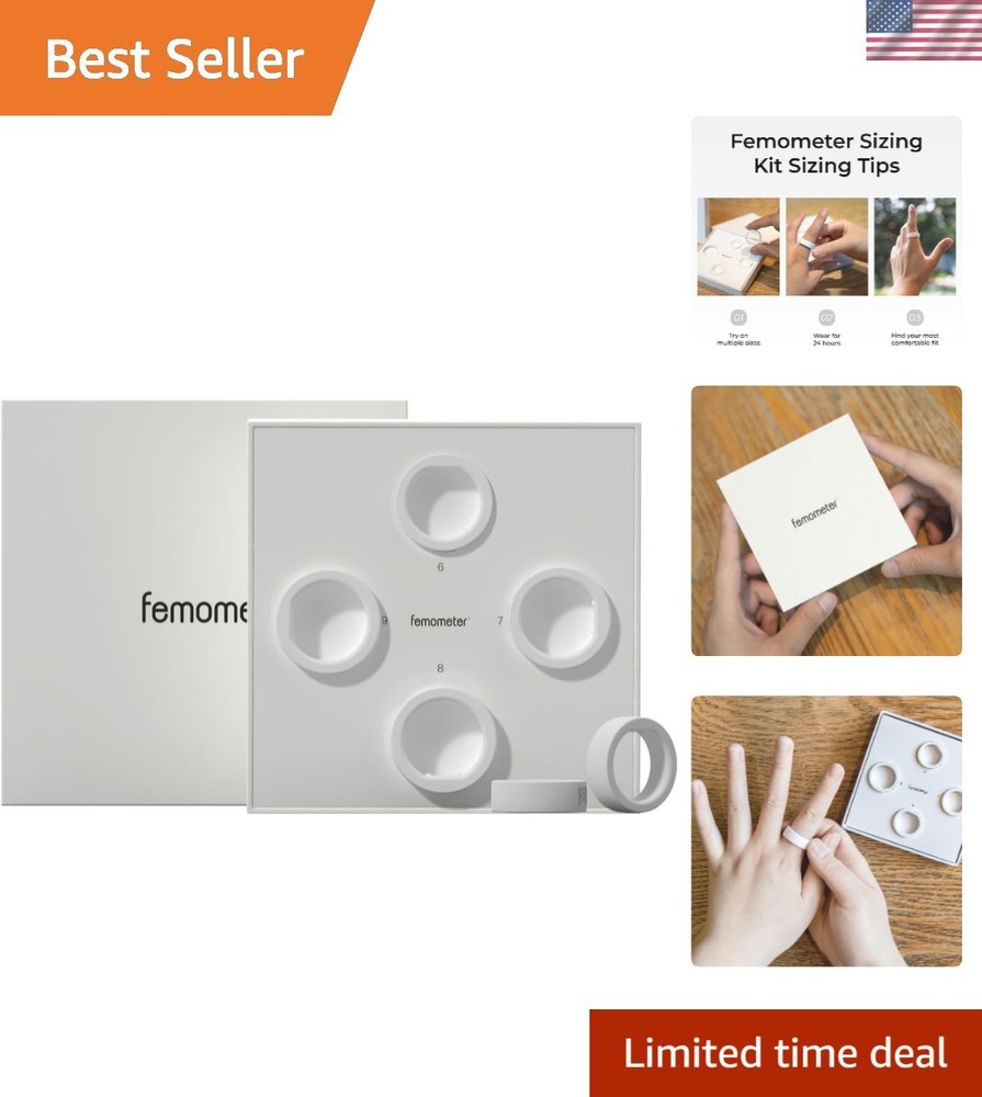 Smart Ring Sizing Kit for Accurate Fit - Sizes 6 to 9, Lightweight & Durable