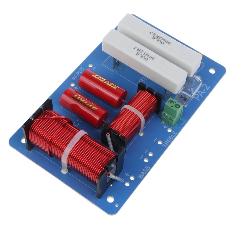 2 Way Speaker Frequency Divider Module Treble Bass Hi-Fi Crossover Filter