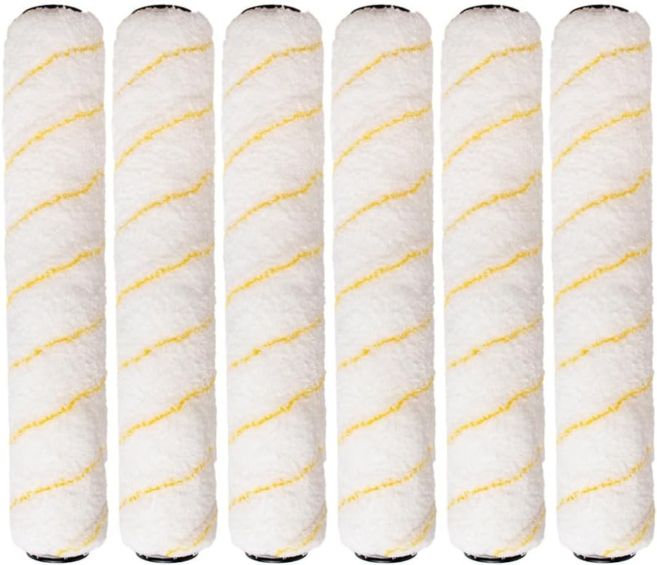 Pro Grade - Paint Roller Covers - 1/2 X 14 Inch Microfiber 6 Pack