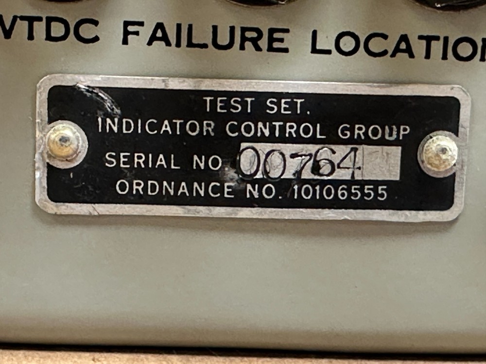 AIRCRAFT Test Set Indicator Control P/N 10106555