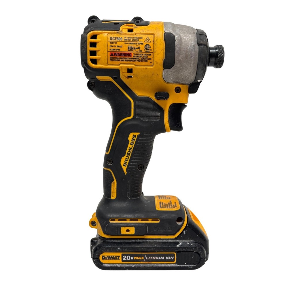 DeWalt DCF809 ATOMIC 20V MAX Brushless Compact 1/4" Cordless Impact Driver