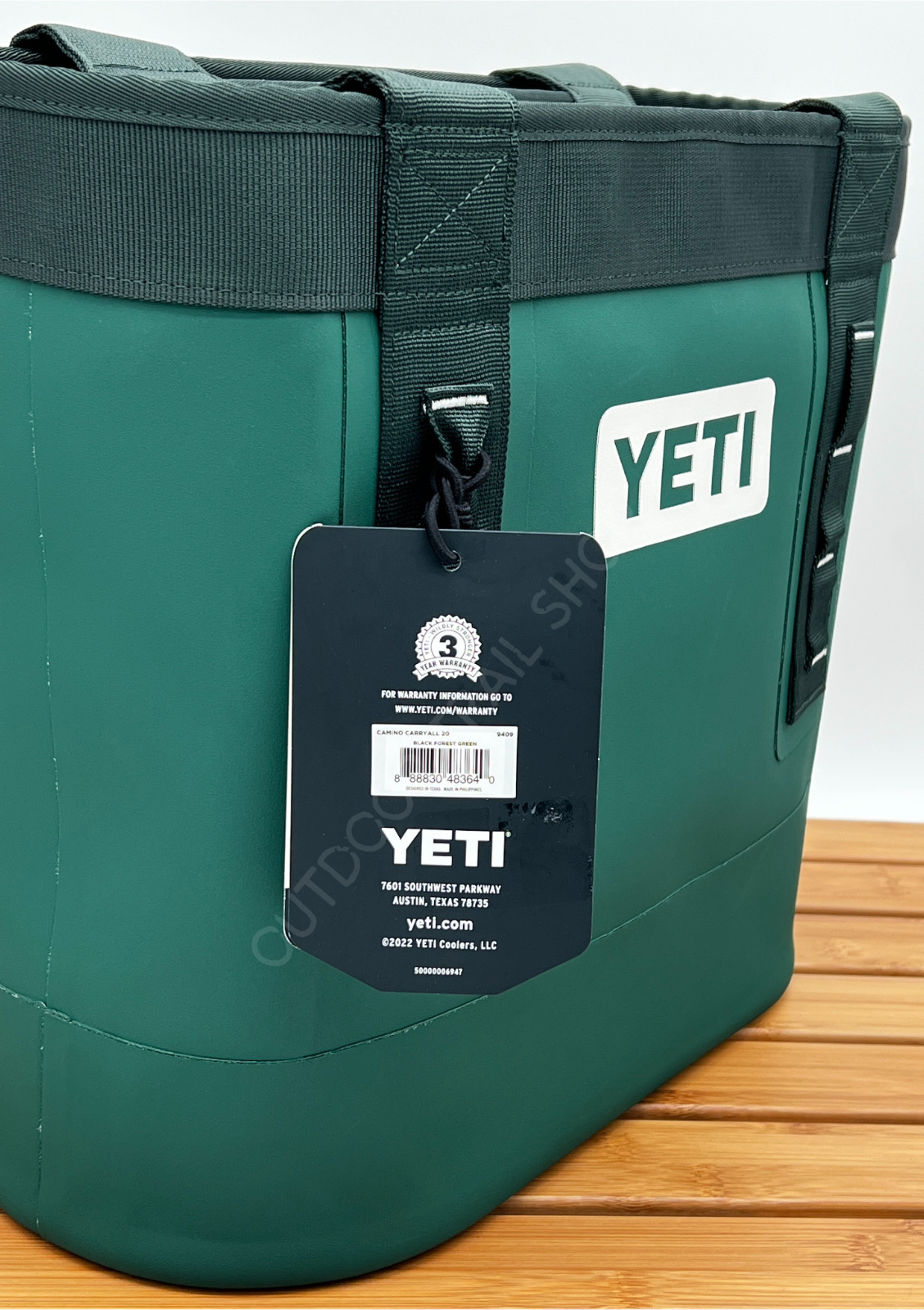 YETI Camino 20 Carryall – Black Forest Green | Waterproof, Rugged Tote