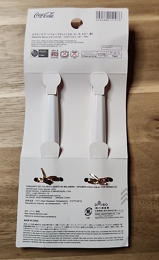 Coca Cola / Melamine Spoon & Fork Set JAPAN DAISO EXCLUSIVE