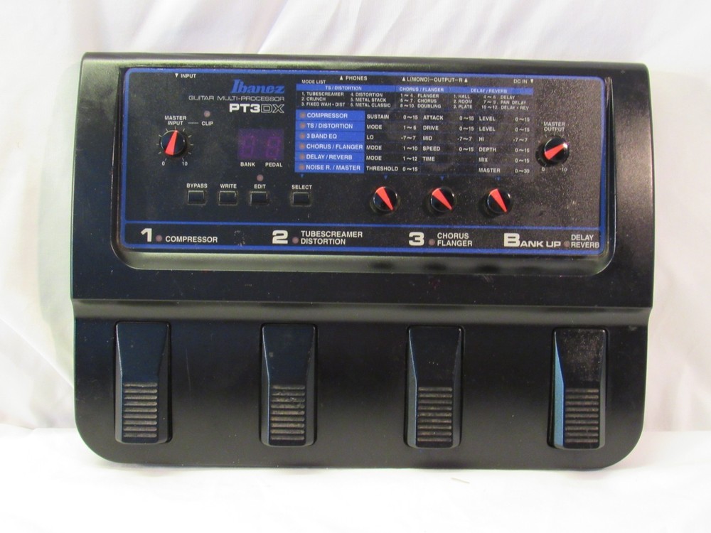 Ibanez PT3DX Guitar Multi-Processor Pedal SSL-P3D-0101A