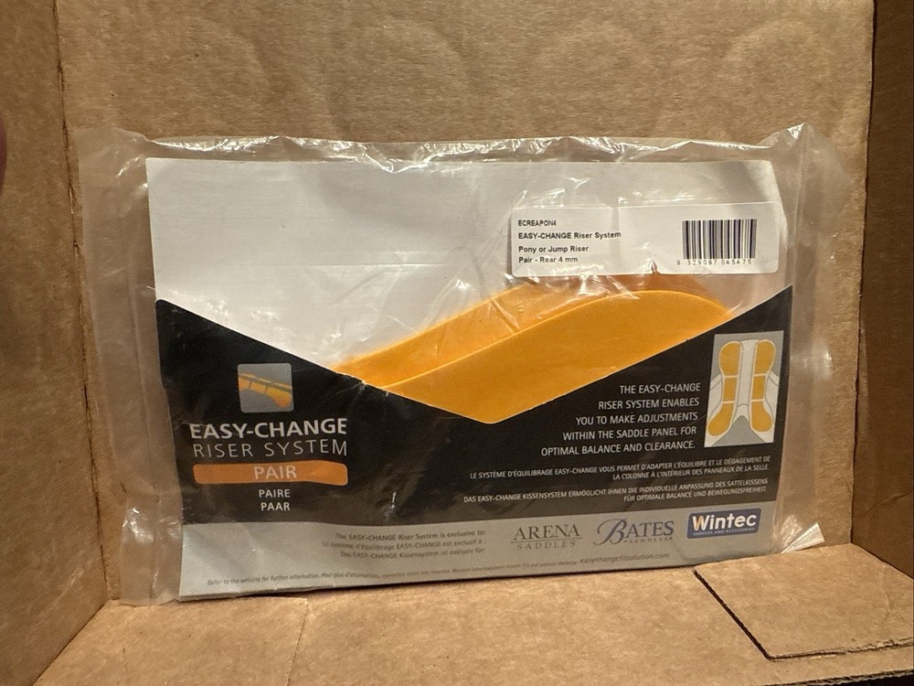 Wintec Bates Easy Change Riser System. Pair - Pony Or Jump Riser. Rear 4 mm.