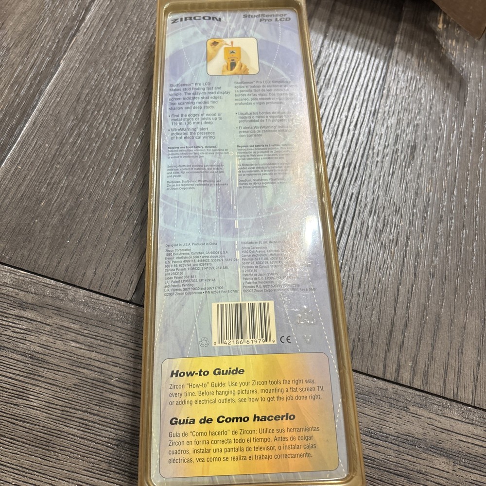 Zircon Studsensor Pro SL-AC Deep Scanning Stud Finder W/ Wire Warning Detection