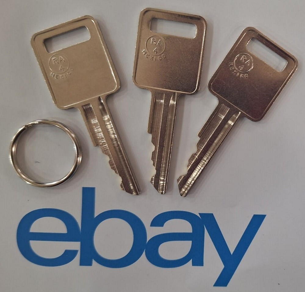 K034 3- New Weather Guard Tool box keys cut to code K034