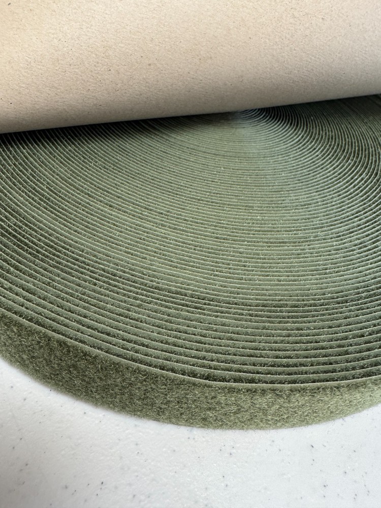 1.5" Nylon Olive Drab- Sew-On Loop fastener - 50 Yards