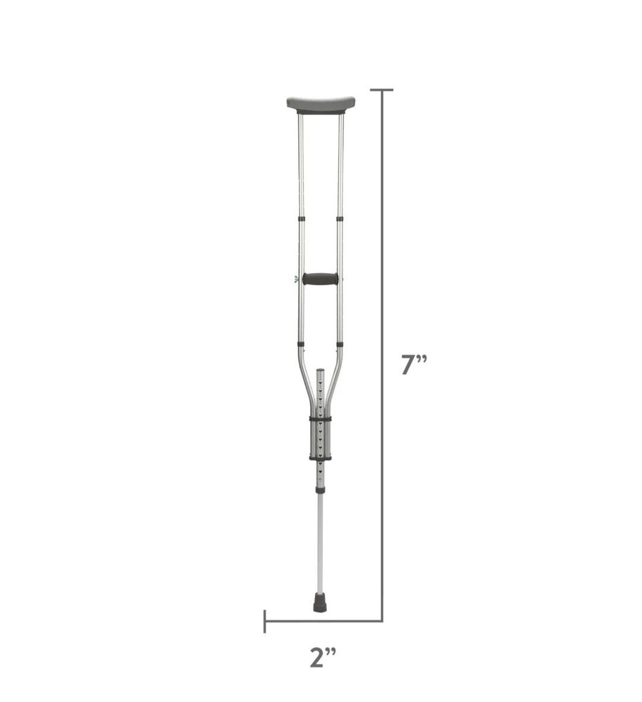 Equate Universal Crutches - Aluminum