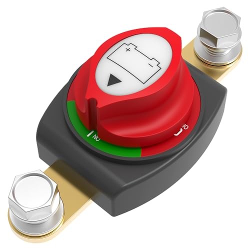 Battery Disconnect Switch, Malictele On/Off Side Post On-Off-275A-Side Post