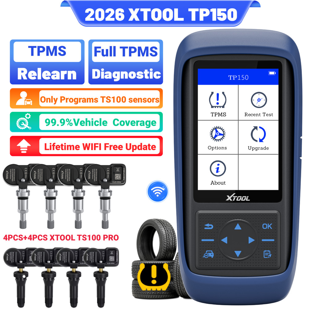 2026 XTOOL TP150 Full TPMS Diagnostic Tool Relearn Scanner Programmer-TS100 Only