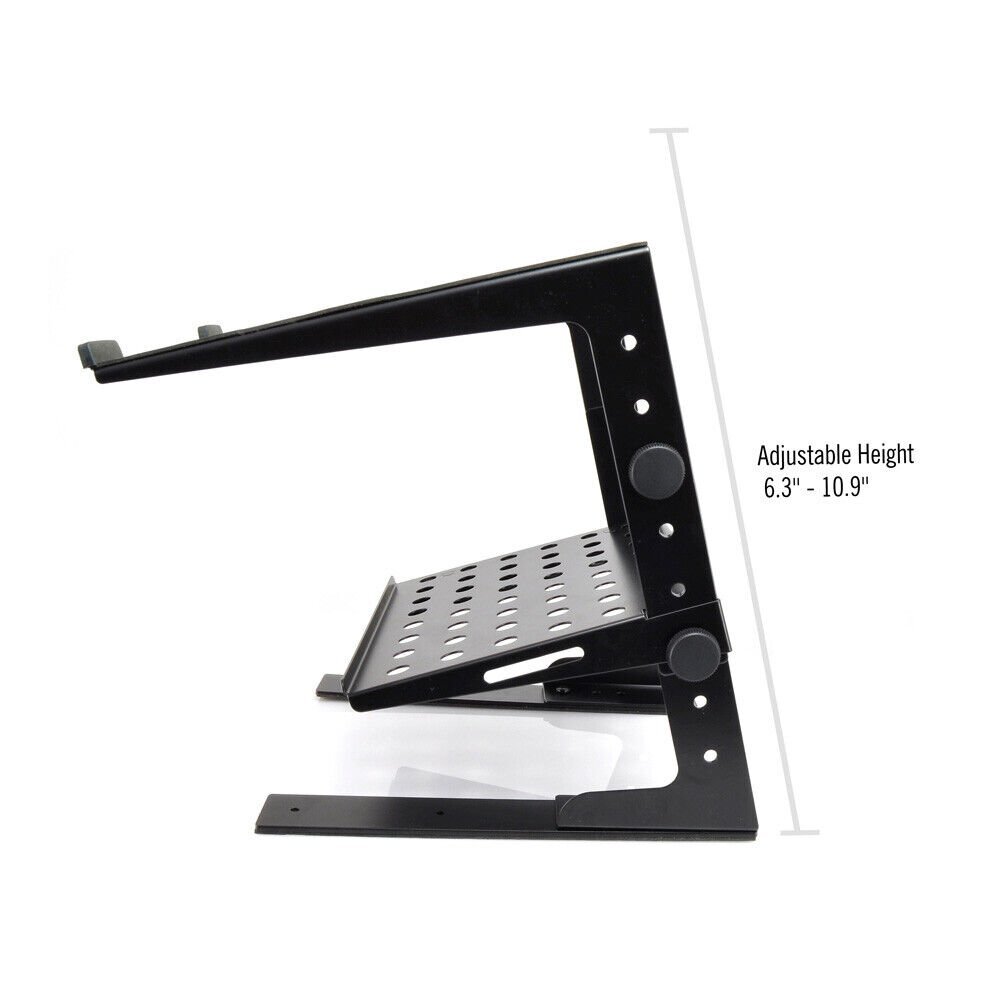 Pyle Pro Laptop Stand for DJ with Flat Bottom Legs PLPTS30
