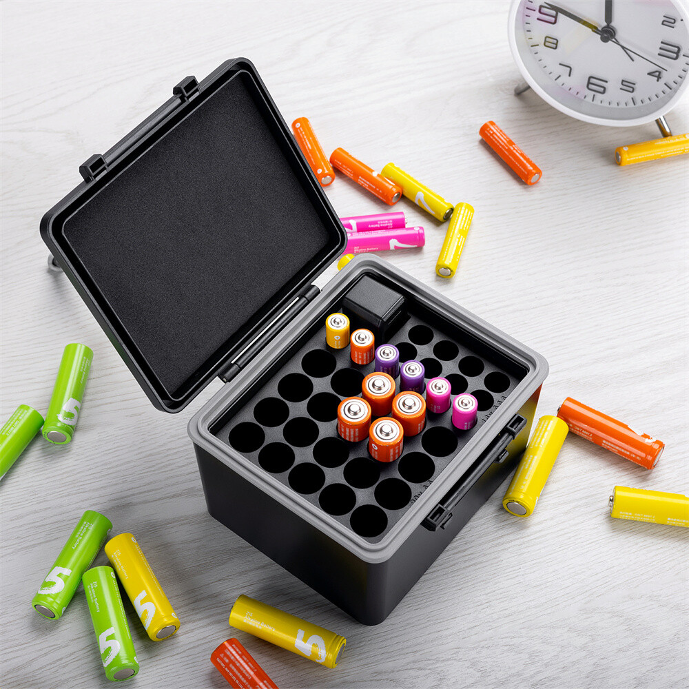 Battery Case Storage Organizer Box Holder for AA AAA 18650 & Camera Batteries