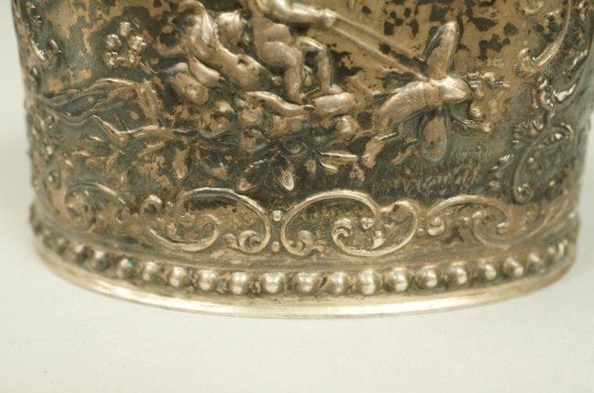 Dutch 830 Silver Lidded Spice Container
