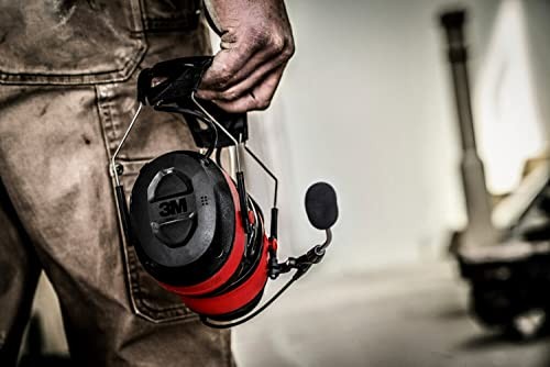 3M Pro-Comms Electronic Hearing Protector, Wireless Pro-Comms, Black/Red