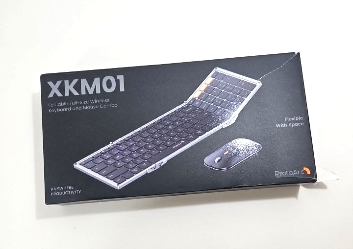 ProtoArc Foldable Keyboard & Mouse XKM01 Anywhere Productivity Flexible W/ Space