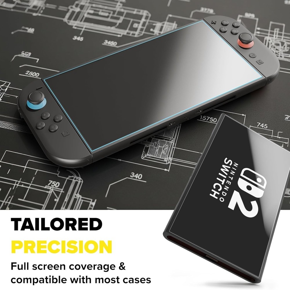 FlexiSchutz® Screen Protector Compatible with Nintendo Switch 2 [2-Pack]