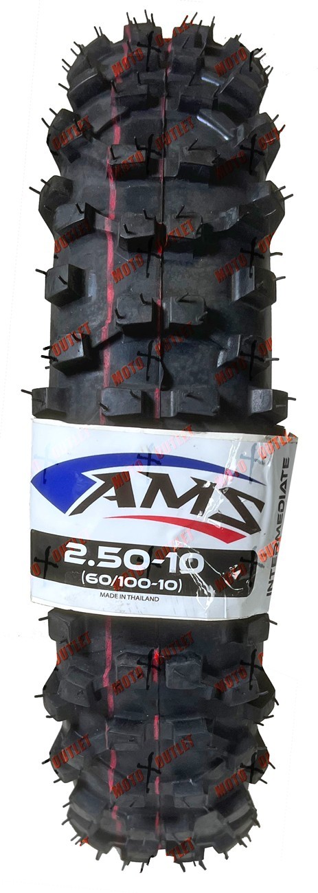 Yamaha PW50 TTR50 Front Rear Tire Tube Set 2.50-10 AMS Bite MX TTR PW 50 Tires