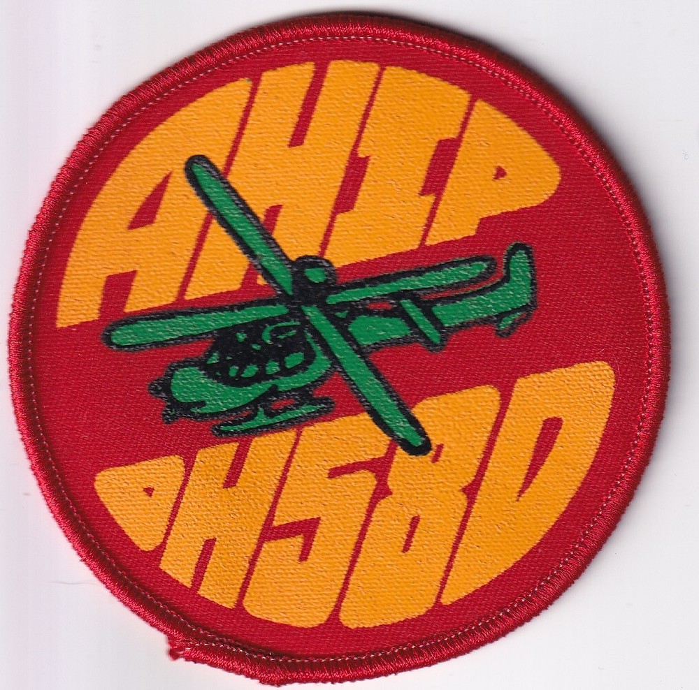 OH-58D AHIP program patch small batch silkscreen US Army Aviation Cold War