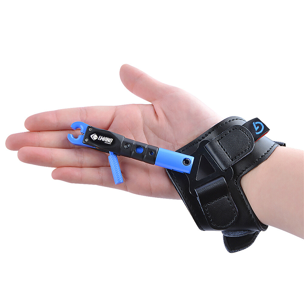 Compound Bow Wrist Caliper Release Aids Strap Trigger Adjustable Hunting