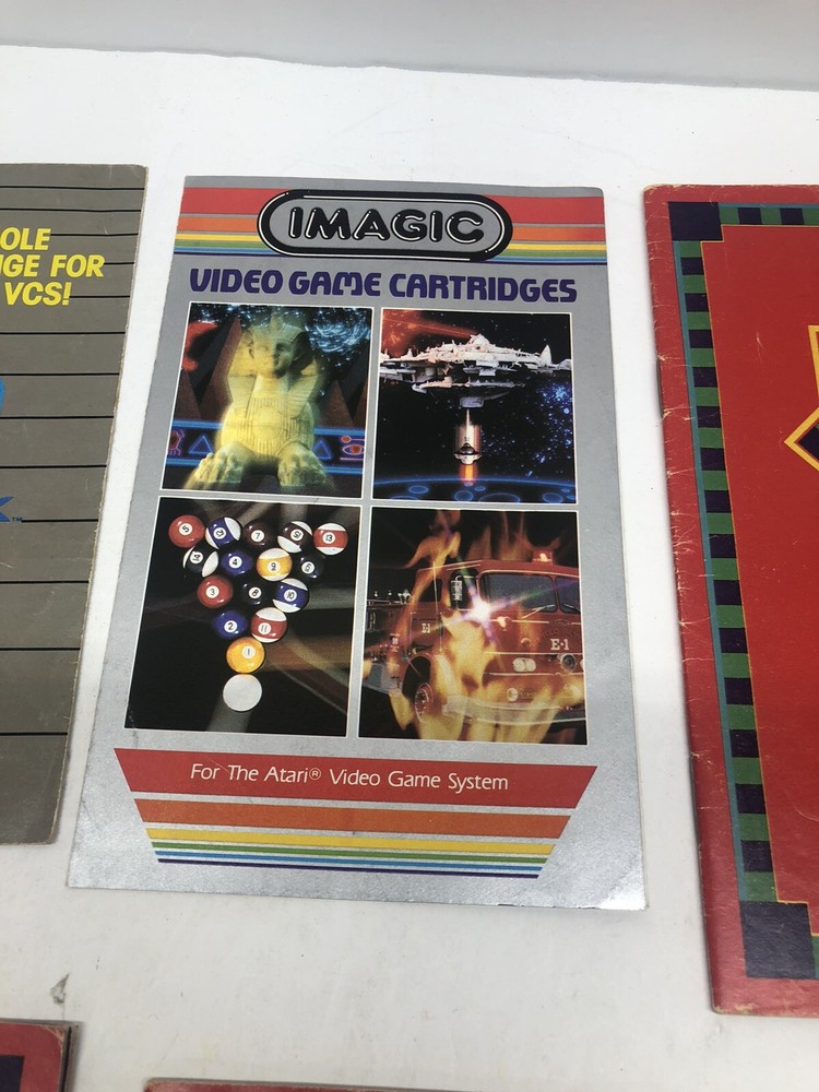 Vintage Atari Game Catalog Lot