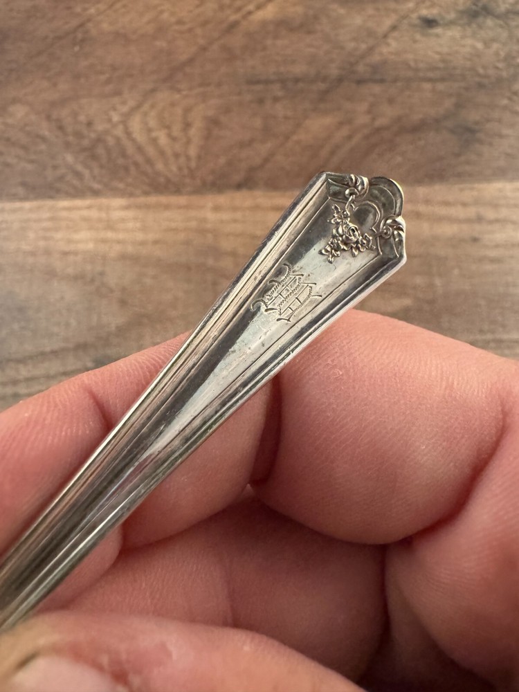 Wm Rogers Ashland Pattern Silverplated Soup Spoon Monogrammed