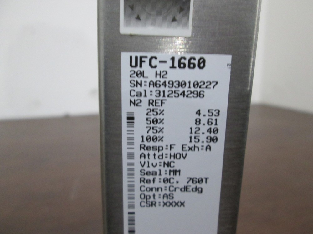 Unit, UFC-1660, 20L, H2, Mass Flow Controller, 1/4" Port, Used