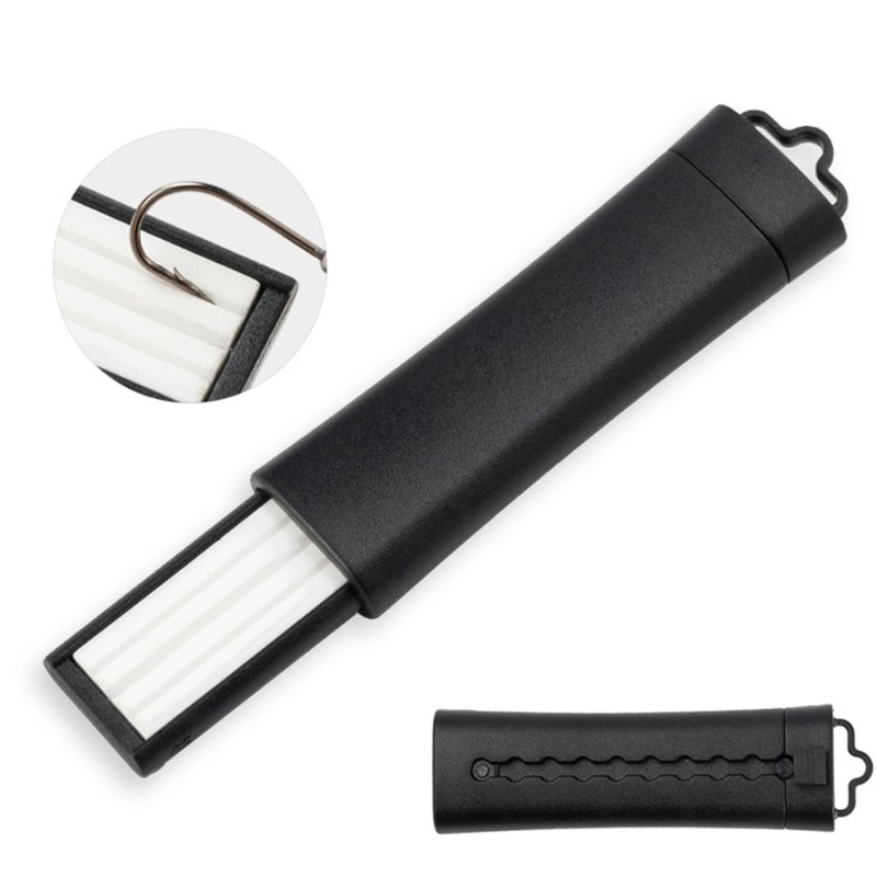Fast Sharpening Ceramics Fishing Hook Sharpener Retractable Durability Sharpener