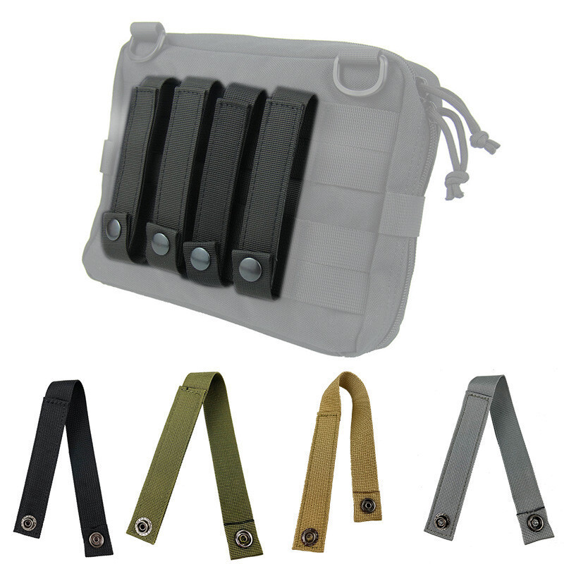 Tactical MOLLE Fastener Straps Quick-Release Snap 2pcs for Backpacks Pouches