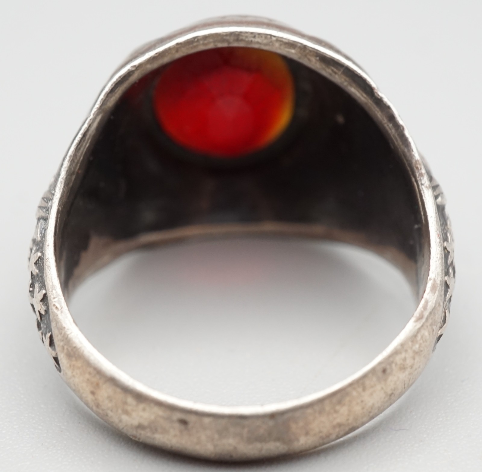 WWII Sterling Army Ring by Uncas SIZE 12