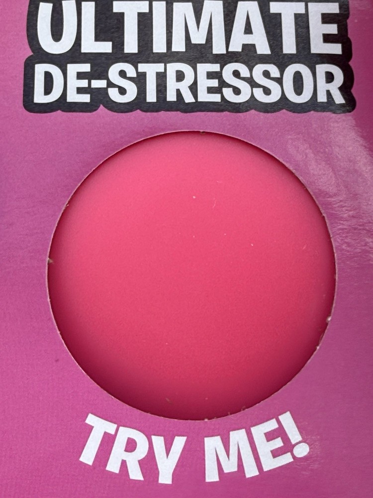 🌟Crazy Fun Jumbo Ultimate De-Stressor Stretchable Squishable Squeeze Ball Pink