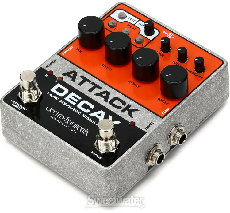 Electro-Harmonix Attack Decay Tape Reverse Simulator Pedal