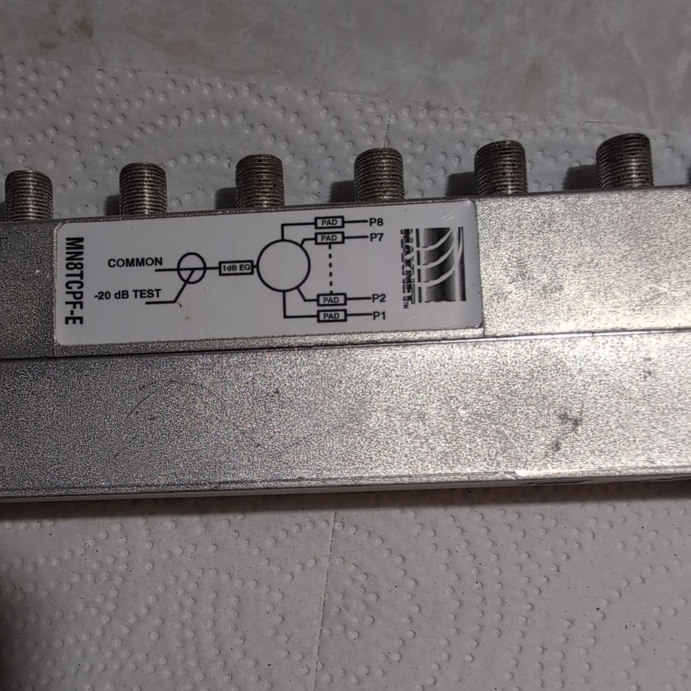 PCI / ATX Networks Maxnet MN8TCPF-E HFC RF Splitter used working.