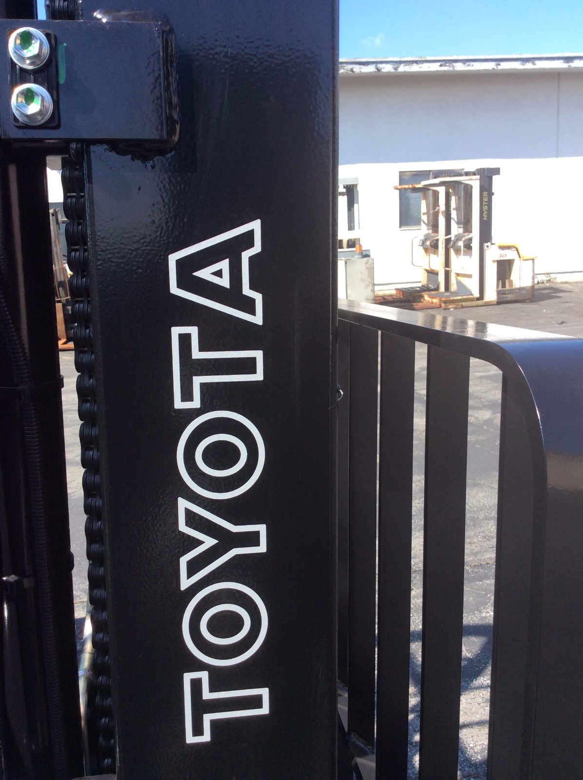 Toyota Forklift Decal Kit detailed with safety decals