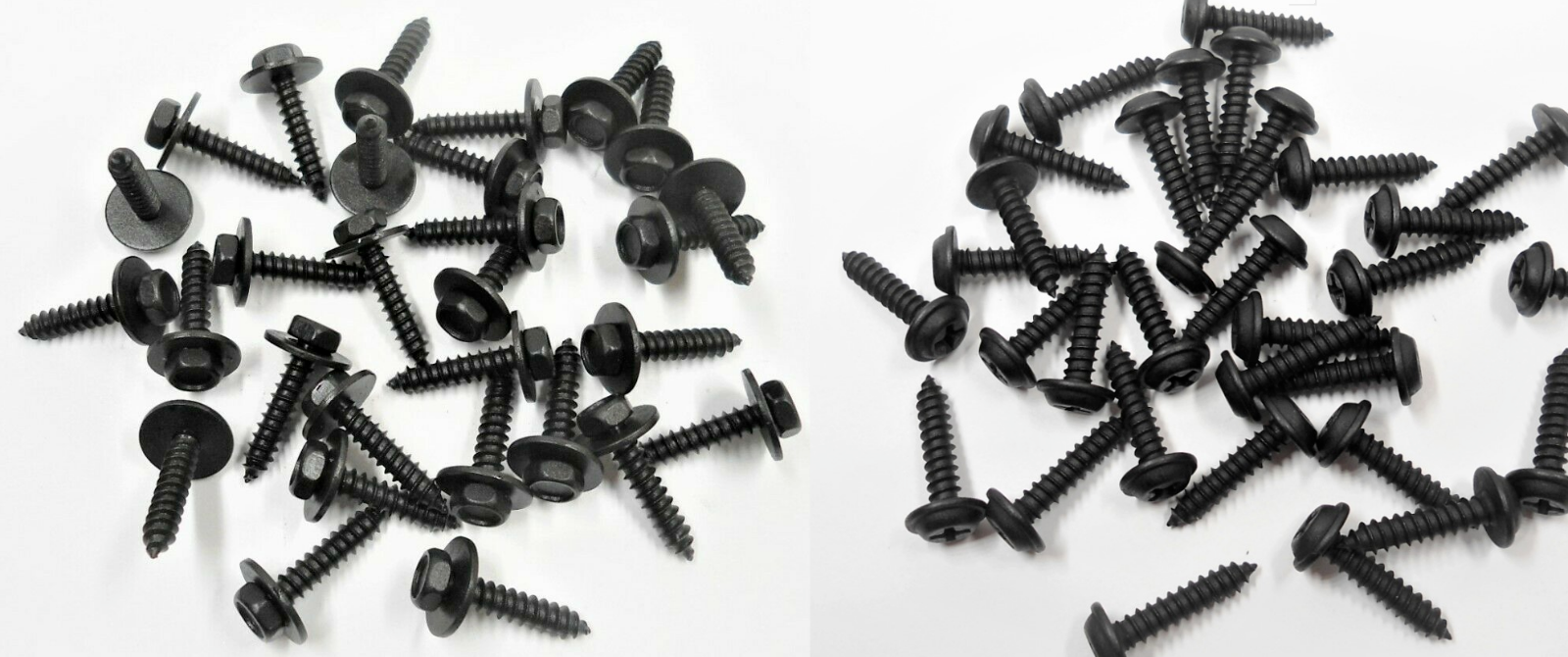 65 NEW BLACK INTERIOR/EXT SCREWS! FITS GM GMC/CHEVY PICKUP C1500 K10 S10 C10 ETC