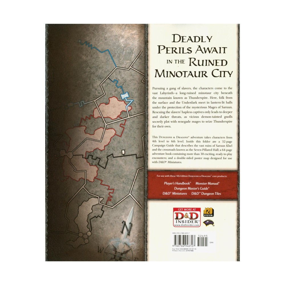WotC D&D 4e Heroic Tier Trilogy #2 - Thunderspire Labyrinth VG+