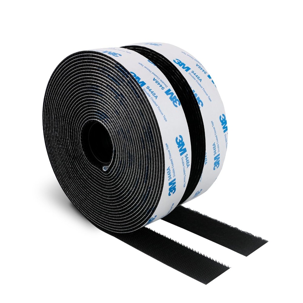 3M Hook and Loop Self Adhesive Tape 3/4 x 20Ft 9448A Sticky Back Interlocking