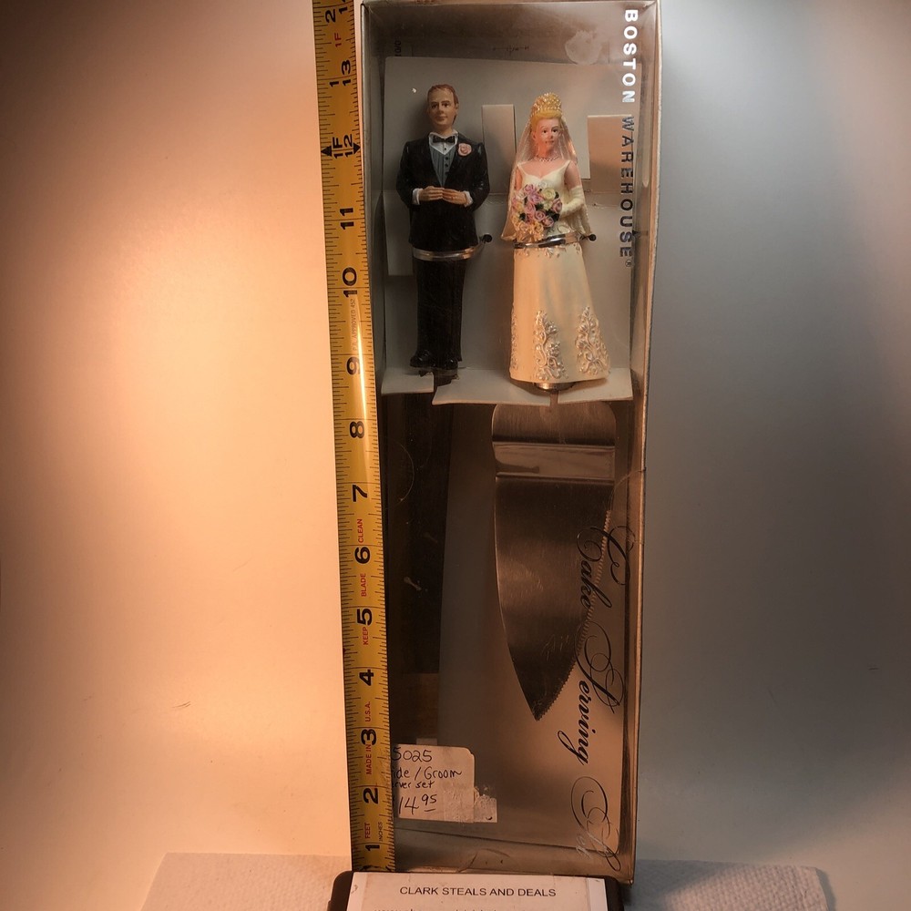 Cake Wedding Set Server Bride And Groom