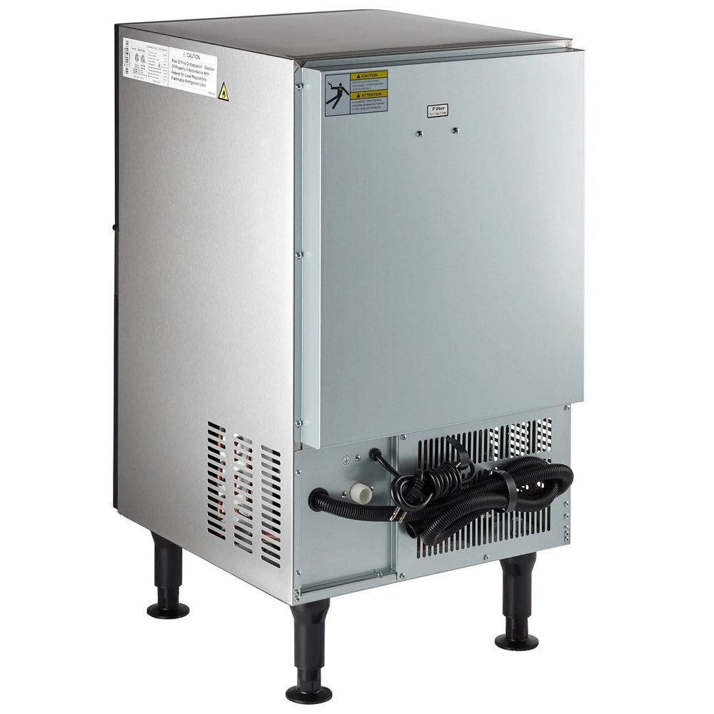 19" Air Cooled Undercounter Full Cube Ice Machine - 129 lb.