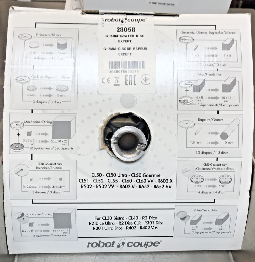 Robot Coupe 28058 Medium Grating Disc for CL-Series